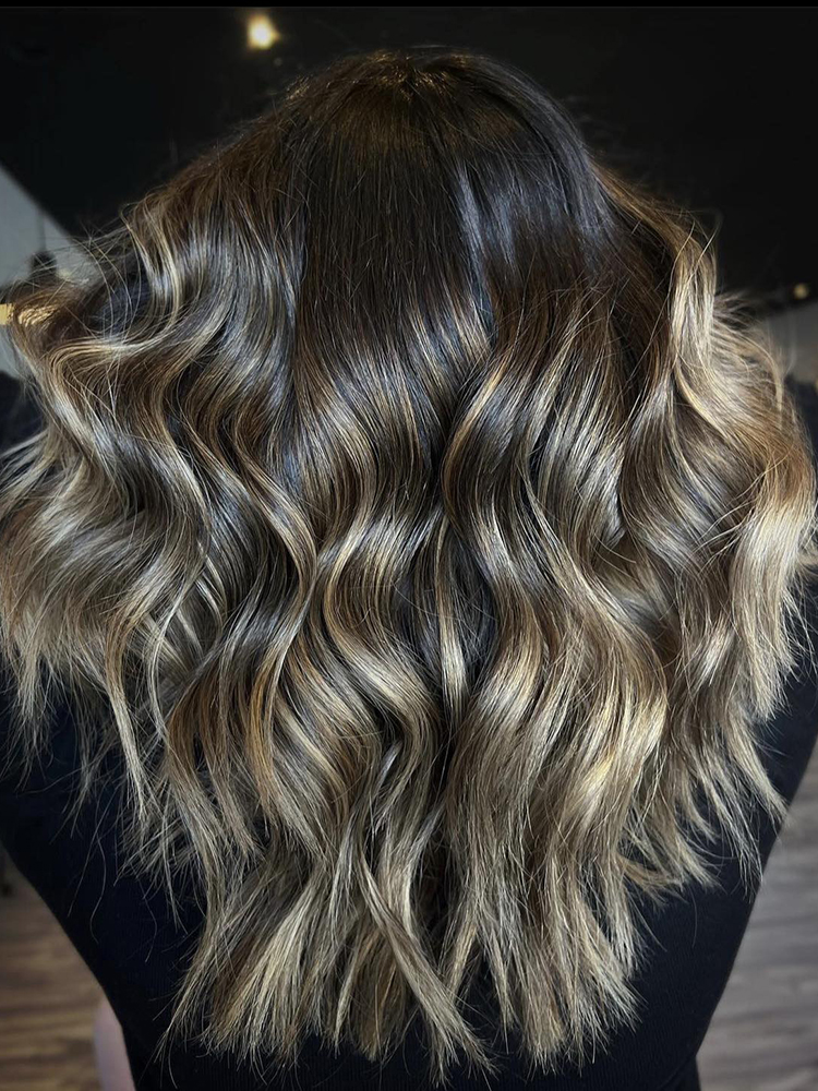hair coloring balayage extensions